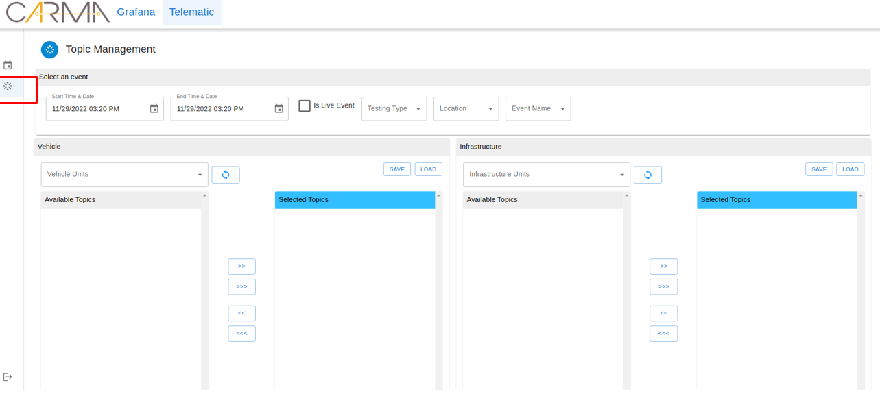 Mobile telematics interface screens
