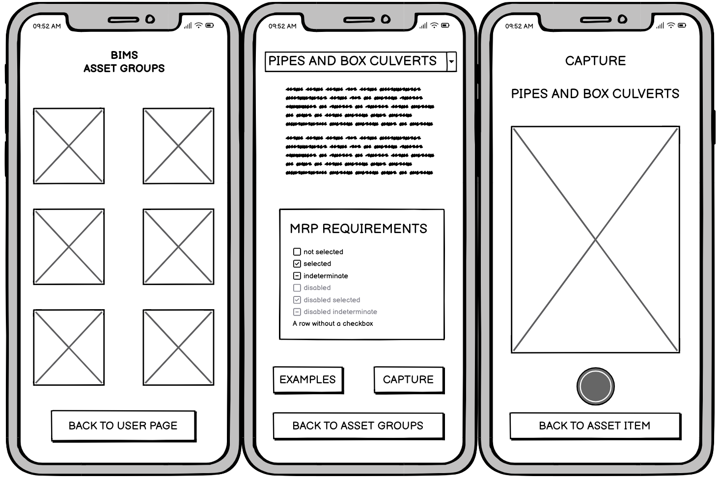 Wireframes evolving to hi-fi mobile screens