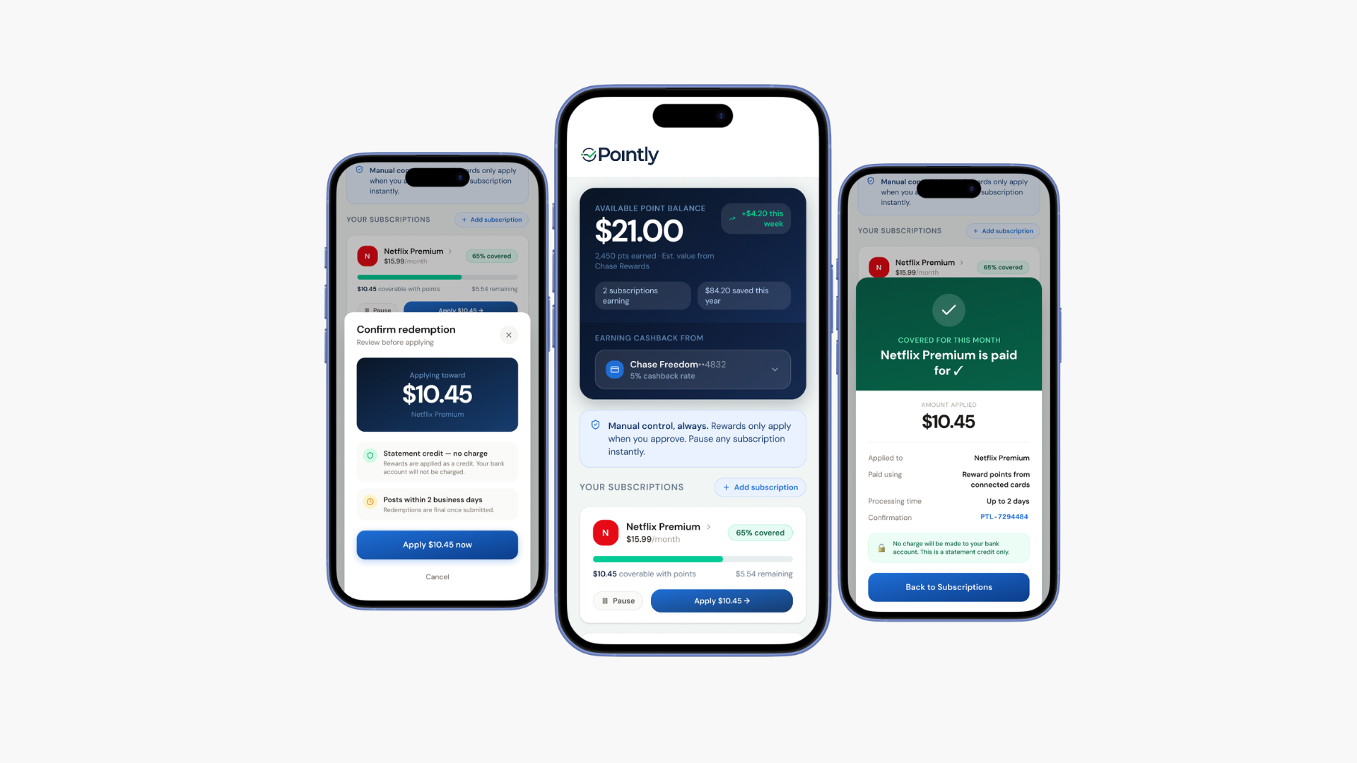 Pointly app screens, placeholder; swap in exported Figma screens